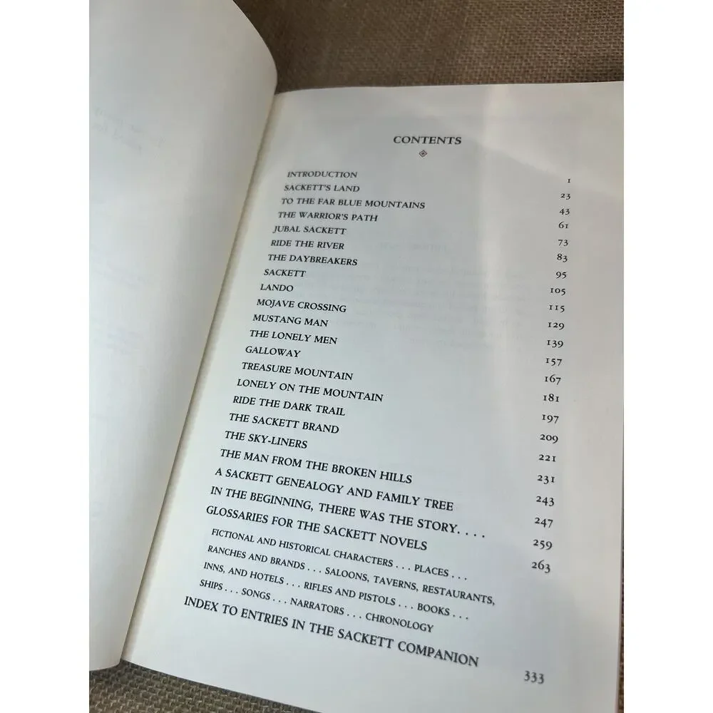 The Sackett Companion : The Facts Behind the Fiction by Louis L'Amour (1988)